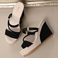 thumbnail image 2 of Womens Sandals Baeitkot Women's Versatile Plus-Size Two-Way Breathable Wedge Shoes Comfortable Summer Slippers, 2 of 7