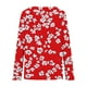 thumbnail image 4 of Ailaofu Long Sleeve Shirts for Women Fall Fashion Basic Trendy V-neck Floral Printed Casual Tops, 4 of 5