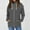 Dark Gray, variant on pgeraug womens tops long sleeve warm hoodless stcollar solid color zip jacket winter coats for women black xl