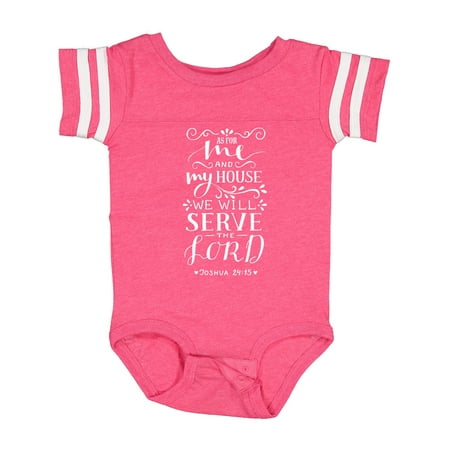 

Inktastic We Will Serve the Lord Bible Verse Gift Baby Boy or Baby Girl Bodysuit