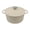 White, variant on Dtchnegua Enameled Cast Iron Dutch Oven with Lid Cookbook Heavy,Pot for Stewing Braising Baking Bread - Compatible with All Stovetops,Black