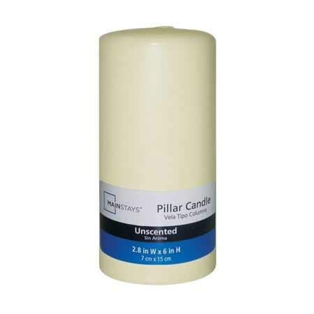 Mainstays Pillar Unscented Candle (Best Candles For Vigils)