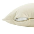 thumbnail image 2 of Enhance 24" Lumbar Performance Velvet Throw Pillow Ivory, 2 of 4