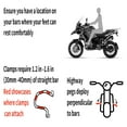 thumbnail image 5 of For Victory Cross Country / Crossroads / Judge / Octane / Magnum / Hammer / Hammer S ALL Years Universal Motorcycle 360 Rotatable Highway Crash Bar Foot Pegs, 5 of 6