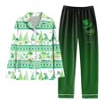 thumbnail image 2 of Pijamas de lactancia Gibobby Conjunto de Pijama Largo de satén con Botones clásicos para Mujer con Bolsillos Glauco L, 2 of 4