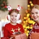 thumbnail image 1 of Adornos navideños, adornos navideños, regalos navideños, orejeras navideñas, vestido festivo, diadema, orejeras rojas cálidas de invierno, regalo navideño, orejeras de peluche, 1 of 6