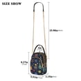 thumbnail image 2 of FORMRS Crossbody Bag for Women Quilted Travel Shoulder Cell Phone Purse with Chain Strap Handbag, Dark Blue Christmas, 2 of 7