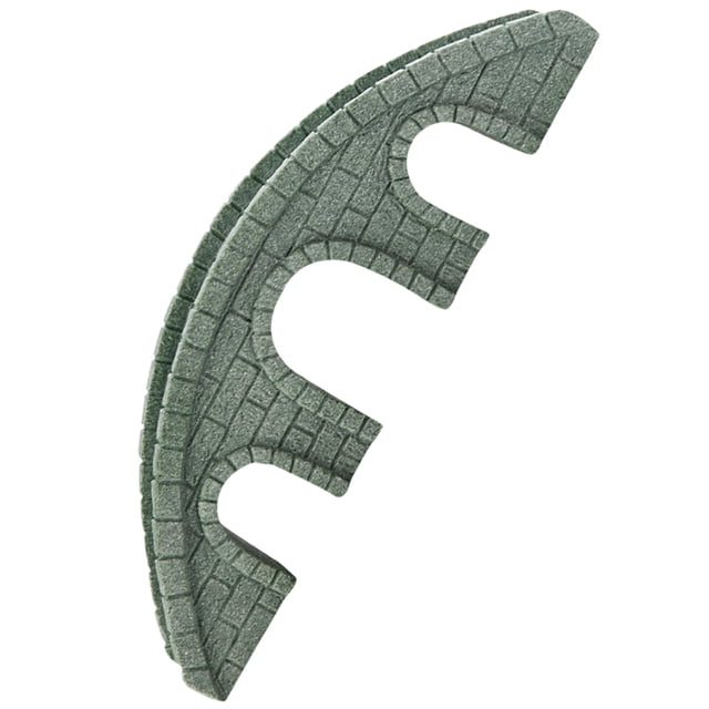 HEALEEP Miniature Japanese Bridge For Garden Arch Bridge Decor Grey Stone 1Pcs Vintage Style Landscaping