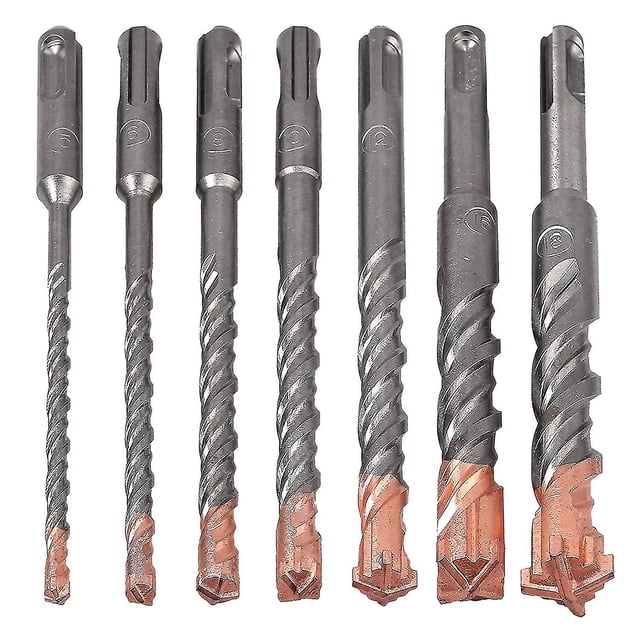 Juego de brocas para martillo Sds Plus de 7 piezas (4 flautas)