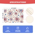 thumbnail image 3 of Sm:)e Firework 4th of July Placemats Set of 4 12x18 Inches, Durable and Easy Cleaning Perfect for Independence Day Celebration and Family Gathering, 3 of 7