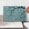 thumbnail image 2 of Grey Cutting Board, Illustration of Bare Branches in Winter Cold Weather Stormy Day Design Art Print, Decorative Tempered Glass Cutting and Serving Board, Small Size, Grey, by Ambesonne, 2 of 5