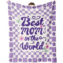 50th Birthday Gifts for Her, Purple Birthday Blanket, 50th Birthday Gifts for Women, 50 Year Old Gifts for Women, Best Gifts 50th Birthday Throw Blanket Purple 60"×50"