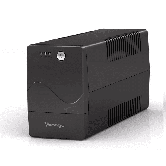 No break regulador de voltaje Vorago entrada y salida de 110V - 120V CA negro