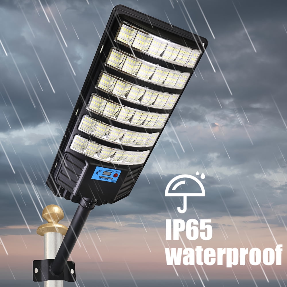 Super Bright Solar Street Lights, 6500K 20000LM Wide Angle Outdoor Solar Lights, Dusk to Dawn Solar Flood Lights with Remote Control, Motion Sensor Solar Lights for Garden Yard Patio