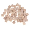 thumbnail image 1 of 50pcs 16mm Blank Cubes Square Corners, Wooden, D6 Math s Set for Board, 1 of 8