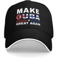 thumbnail image 1 of Make Cuba Great Again hat Cuban Flag Baseball Cap, 1 of 6