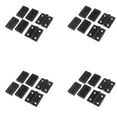 thumbnail image 1 of 24 x Bisagra de Puerta de Gabinete de Muebles de Aluminio Negro 50 mm x 50 mm, 1 of 3
