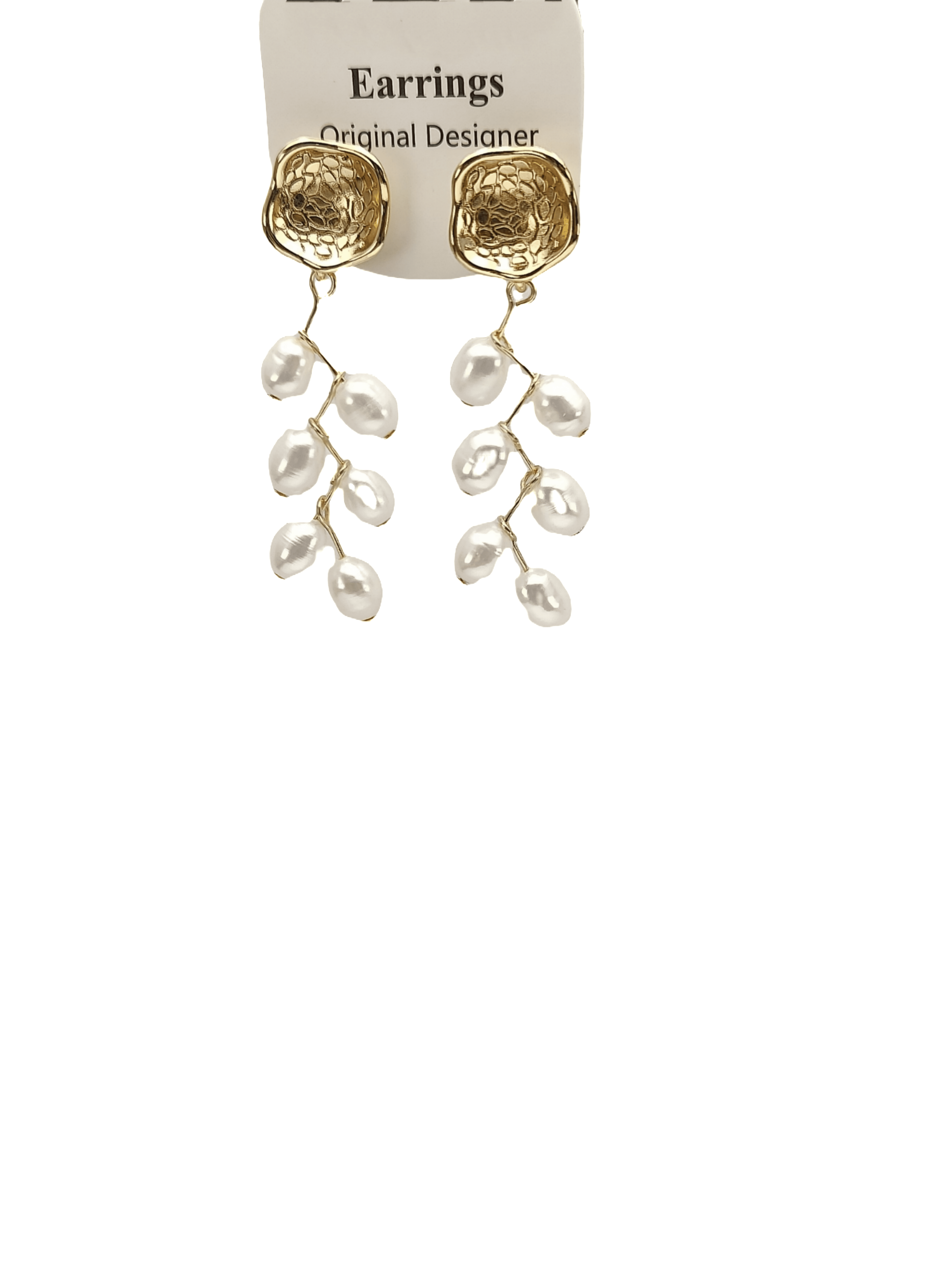 Yisun Yiway Natural Freshwater Pearl Wheat Drop Earrings for Women,  14k Gold Plated, Bullet Back