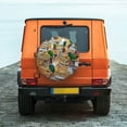 thumbnail image 4 of Haiem Spare Tire Cover , Wheel Cover with Mallard Ducks printed, Camper Spare Tire Cover Fit for Jeep Wrangler Rv SUV Truck Travel Trailer-16 inch, 4 of 8