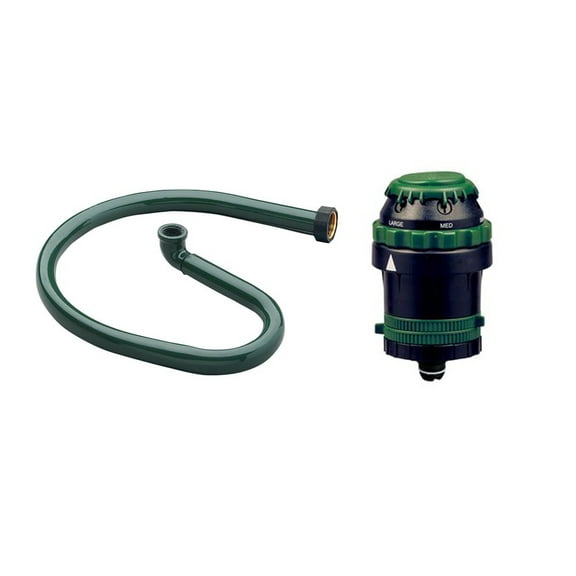 Orbit H2O-Six Gear Drive Sprinkler and Orbit Metal Ring Base Bundle