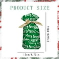 thumbnail image 3 of 10 PCS Christmas Drawstring Gift Bags, 7x5in Xmas Gift Bags, Made of Food-Grade Aluminized Polymer, Reusable Eco-Friendly Drawstring Sacks for Holiday Wrapping & Party Favors, 3 of 5