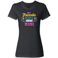 thumbnail image 3 of Inktastic My Favorite People Call Me Mimi with Flowers Women's T-Shirt, 3 of 5