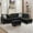 Dark Gray, variant on PonLiving Sectional Sofa, Living Room Couch with Storage Ottoman, Cup Holder, Right-Chaise, Purple