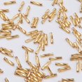 thumbnail image 2 of Glass Twisted Bugle Beads Metallic Colours Gold 12x2mm Hole: 0.5mm about 555pcs/50g, 2 of 3