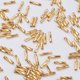 thumbnail image 2 of Glass Twisted Bugle Beads Metallic Colours Gold 12x2mm Hole: 0.5mm about 555pcs/50g, 2 of 3