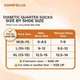 thumbnail image 6 of Comfello Circulatory Diabetic Ankle Socks for Men & Women – 3-Pack – Non-Binding, Extra Wide Moisture Wicking Cotton Socks, 6 of 6