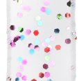 thumbnail image 3 of HOMEFORD Hexagon Glitter Confetti Satin Wired Ribbon, 1-1/2-inch, 10-yard, White, 3 of 3