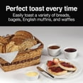 thumbnail image 2 of Proctor Silex Compact 2-Slice Toaster with Shade Selector, Toast Boost & Removable Crumb Tray, Black, 2 of 9