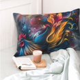 thumbnail image 4 of Balery Vibrant Rooster Painting Funda de Cojín Estampada, Regalos para Mujeres, Regalos de Amor para Ella, Regalos para Novia o Esposa, Funda de Almohada-16"x24", 4 of 6