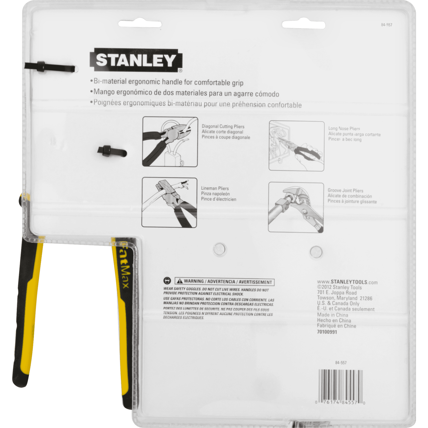 STANLEY FatMax 84-557 4-Piece Pliers Set