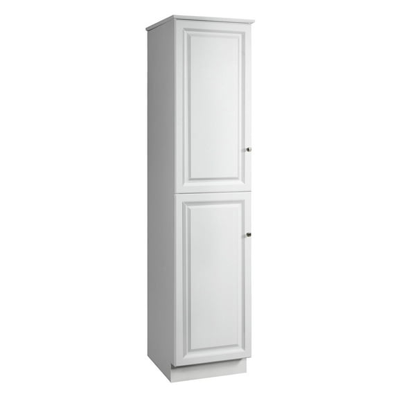 Design House 19" Wyndham 2-Door Bath Linen Tower Cabinet, White