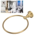 thumbnail image 3 of Suodoka Heavy Duty Antique Brass Wall‑Mounted Towel Ring – Durable, Corrosion‑Resistant, Child‑Safe, Space‑Saving Bathroom Towel Holder, 3 of 6