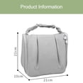 thumbnail image 2 of Hukapapa Bolsa de lavado colgante de poliéster compuesto gancho de viaje bolsa de almacenamiento portátil bolsa de cosméticos portátil gris, 2 of 5