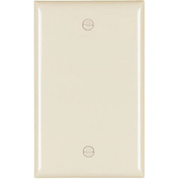 TP13LACC30 Blank Nylon Wall Plate, 1 Gang, Light Almond