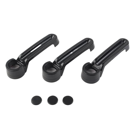 3Pcs/Set Car Exterior Door Handle Tailgate Cover Trim For Jeep For Wrangler JK 2 Door 2007-2017