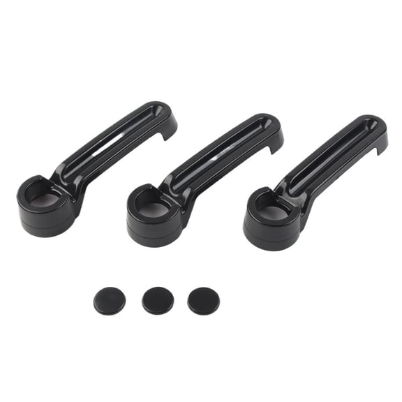 3Pcs/Set Car Exterior Door Handle Tailgate Cover Trim For Jeep For Wrangler JK 2 Door 2007-2017