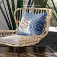 thumbnail image 2 of Boho Mandala Plant Throw Pillow with Removable Cover in Gray White Red 20x20, 2 of 5