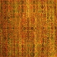 thumbnail image 1 of Ahgly Company Machine Washable Indoor Square Persian Yellow Traditional Area Rugs, 7' Square, 1 of 4