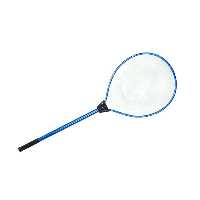 keepw Filets de Débarquement de Pêche Canne Télescopique Accessoire Anti-Hameçon Poignée Résistante à l'Usure Extensible Alliage d'Aluminium Pêcheur Bleu