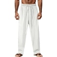 thumbnail image 2 of Sweatpants for Men 2025 Loose Fit Straight Leg Drawstring Workout Joggers with Pockets Mens Casual Pants Trousers, 2 of 5
