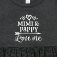 thumbnail image 4 of Inktastic Mimi and Pappy Love Me Girls Baby Dress, 4 of 5