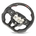 thumbnail image 3 of Leather Steering Wheel,Forged Dry Carbon Fiber Steering Wheel Replacement Flat Bottom Steering Wheel Custom Engineered, 3 of 5