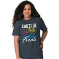 thumbnail image 4 of Control Freak Nerd Video Gaming Gamer Plus Size Crewneck Graphic Tee Shirt Brisco Brands 2X, 4 of 4
