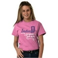 thumbnail image 5 of Indiana IN Flag State Shape Filagree Women's Graphic T Shirt Tees Brisco Brands S, 5 of 6