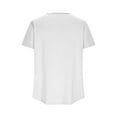 thumbnail image 6 of fatyb Plus Size Tops for Women Crisscross V Neck Short Sleeve Tunic Shirts Loose Casual Summer Blouses, 6 of 7