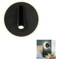 thumbnail image 1 of Lámpara de pared con luz LED de noche de 7 W + 3 W con interruptores dobles para lectura de libros, luz de pared para lectura en cabecero de loft, lámpara de lectura nocturna de 3000 K, 1 of 5